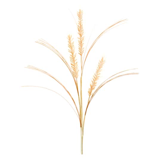 Cream & Pink Foxtail & Pod Spray, 12ct.